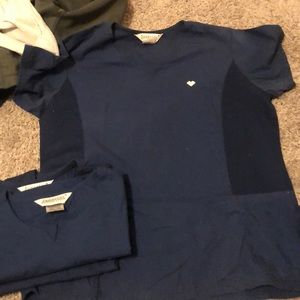 Navy Scrub top